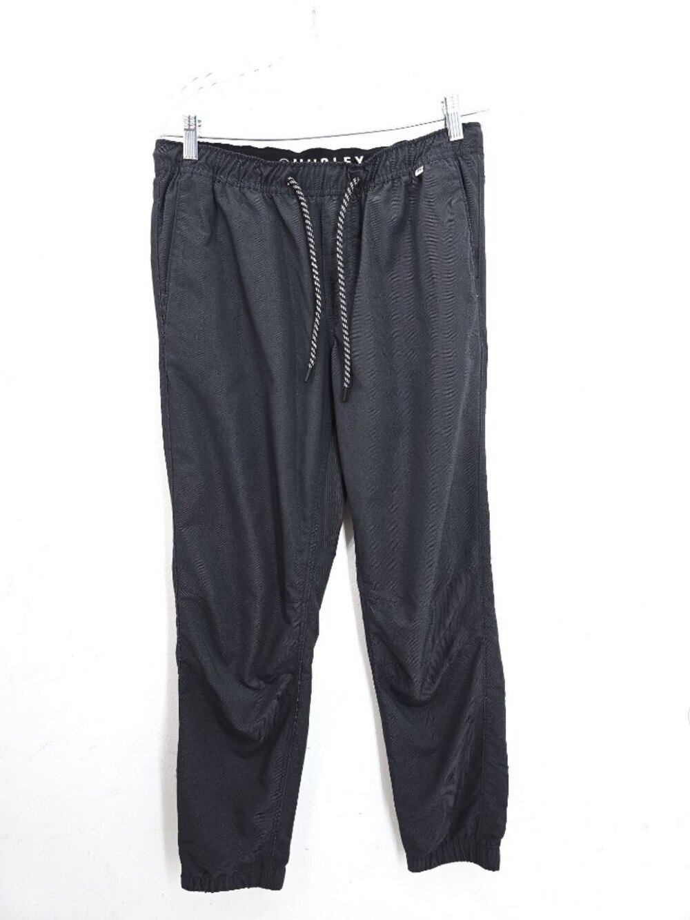 Hurley Performance Stretch Tech Charcoal Gray Twill Tapered Fit Joggers Mens M